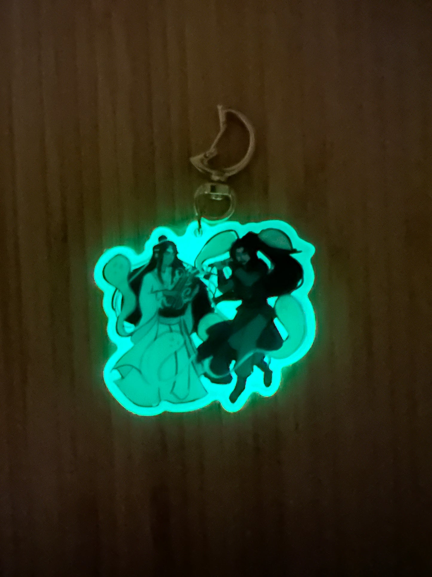Night Hunting- Glow in the dark Charm