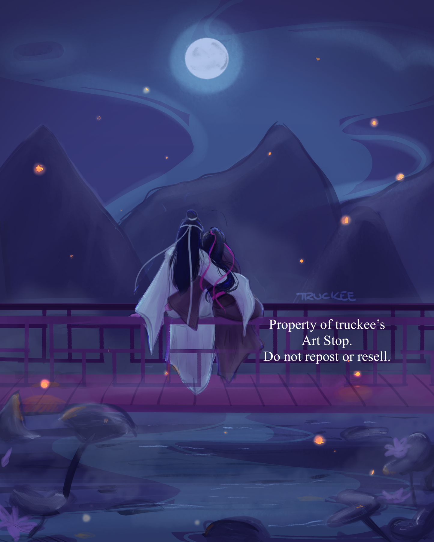 I look to the moon- Wangxian Print